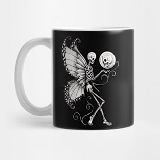 Fairy skeletons surrealist tattoo. Mug